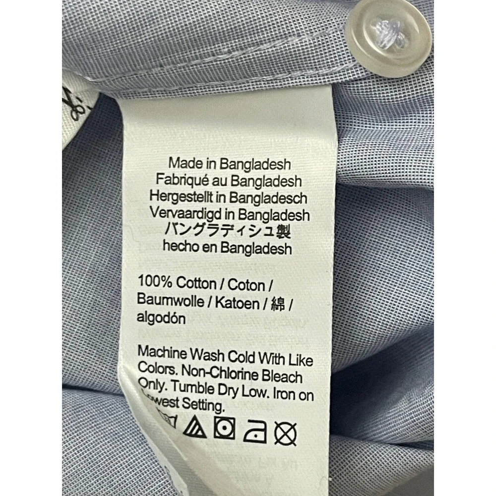 J.CREW Ludlow Premium Fine Cotton Slim Dress Shirt Blue 15/33 Cotton FM493‎ NEW